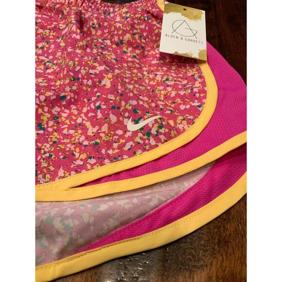 Nike Pink, Yellow & Green Splatter Dri-Fit Running Shorts, Size S, NWT! $35 - Picture 2 of 5